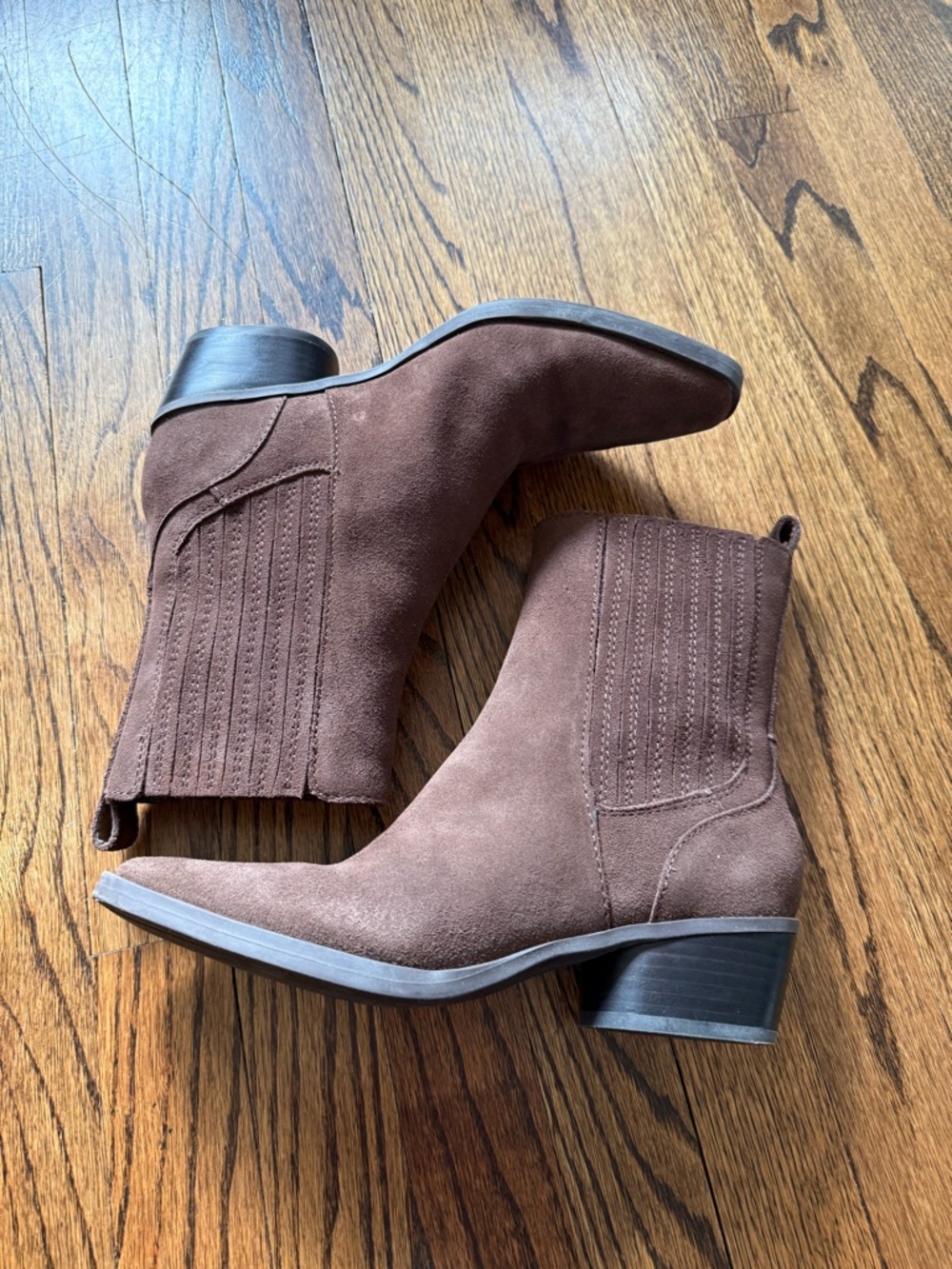 Dolce Vita Faint Brown Suede Ankle Boots
